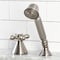 Kingston Brass Transfer Valve Set For Roman Tub Filler, Brushed Nickel KSK2368AXTR - alternate 6